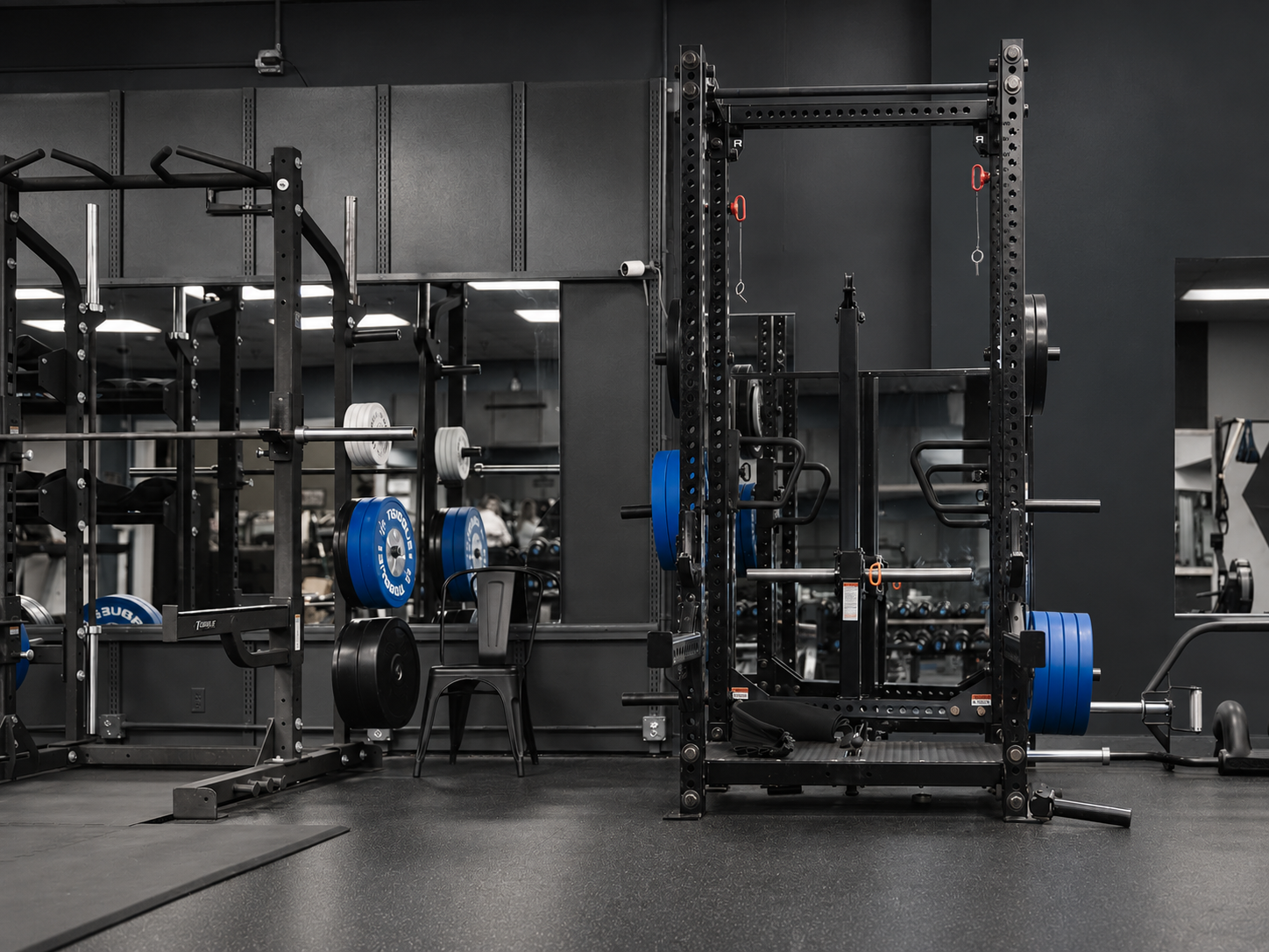 Squat rack area